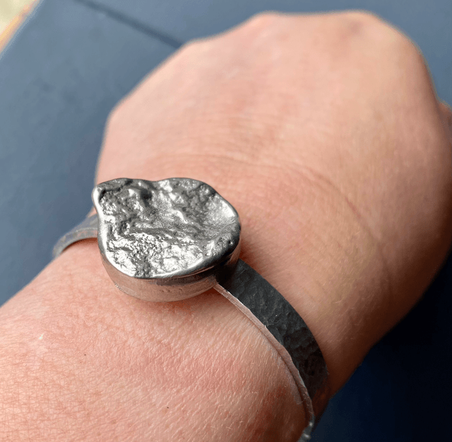 Outlander locations textured cuff bracelet