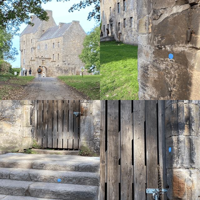 Outlander locations stud earrings