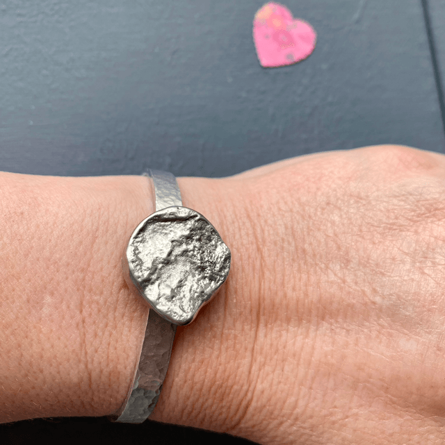 Outlander locations textured cuff bracelet