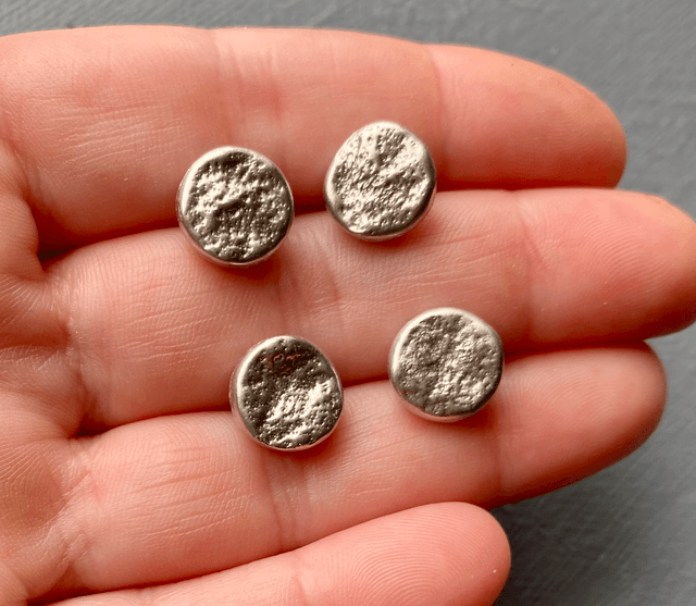 Bamburgh textures stud earrings Bebbanburg The Last Kingdom