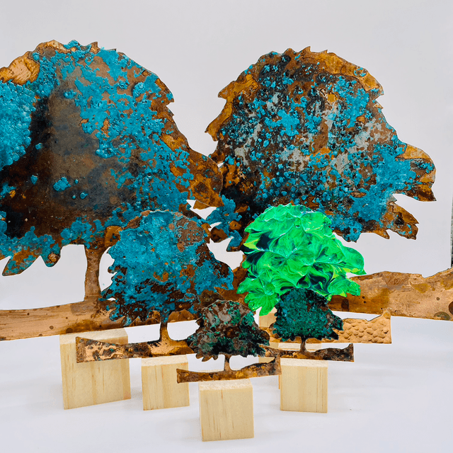 Sycamore Gap Tree: Copper & Patina 