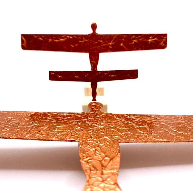 Angel of the North copper meets acrylic