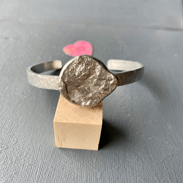 Outlander locations textured cuff bracelet