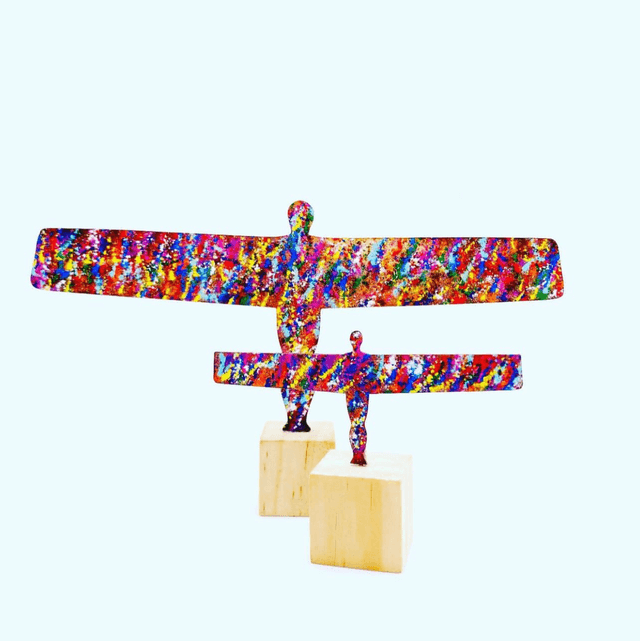 Angel: colourful copper