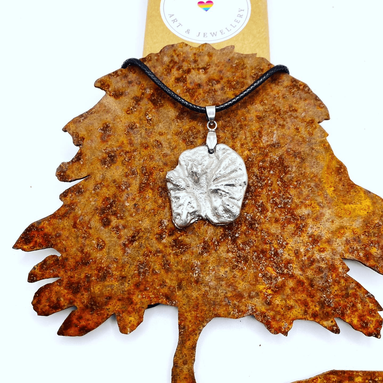 Sycamore Gap real bark texture pendant